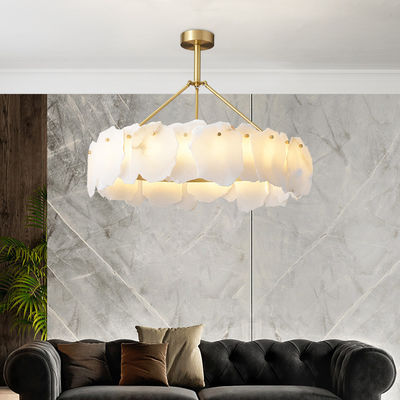 240V 60Hz Bedroom Luxury Pendant Ceiling Lights Natural Dolomite Pendant Lamp