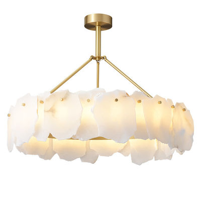 240V 60Hz Bedroom Luxury Pendant Ceiling Lights Natural Dolomite Pendant Lamp