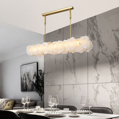 240V 60Hz Bedroom Luxury Pendant Ceiling Lights Natural Dolomite Pendant Lamp