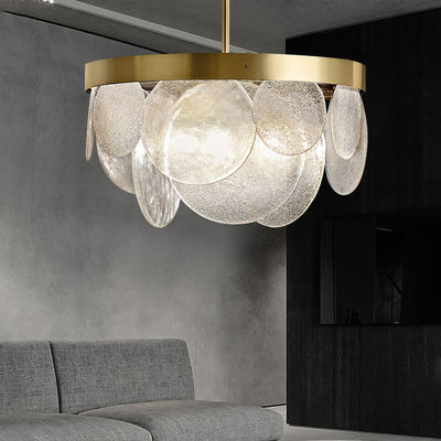 Electroplated Gold Frosted White Glass Pendant Lamps Thickened Lamp Body