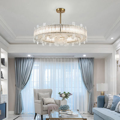 Electroplating Glass Pendant Lamps Anti Glare Stainless Steel And Glass Pendant Light