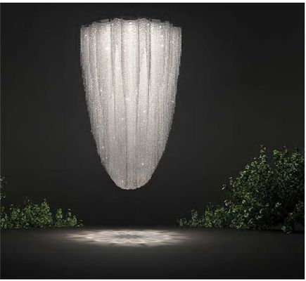 LED Bulb Custom Creative Crystal Lobby Chandelier With Switch Control