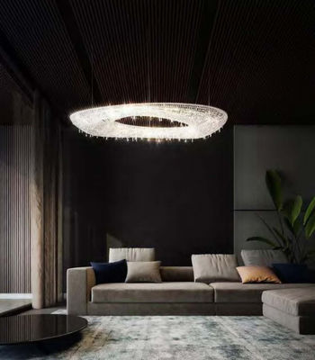 LED Bulb Custom Creative Crystal Lobby Chandelier With Switch Control