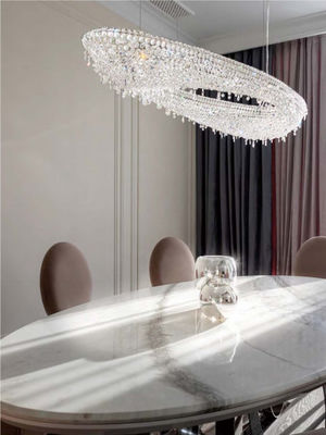 LED Bulb Custom Creative Crystal Lobby Chandelier With Switch Control