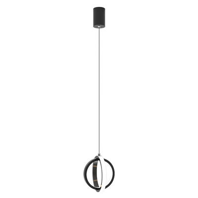 Modern LED Hanging Light Round Pendant Chandelier Light Indoor Industrial Metal Round