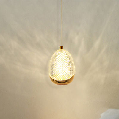 Acrylic Bedside Senior Sense Light Luxury Classic Cafe Restaurant Bar Round Glass LED Chandelier
