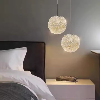 Modern Crystal Lychee Lamp Luxury Villa Duplex Staircase Lighting For Raised Living Room And Bedroom
