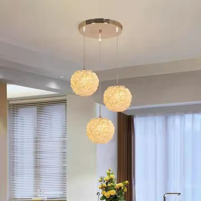 Modern Crystal Lychee Lamp Luxury Villa Duplex Staircase Lighting For Raised Living Room And Bedroom