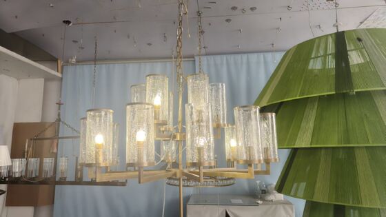 Tailor Made Mini Crystal Ribbon Cluster Chandelier Modern European Art Decoration Banquet Group Light Set