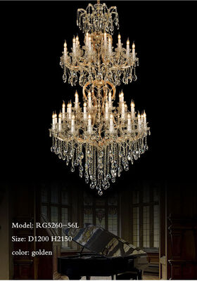 Classical High End European Style Crystal Candle Chandelier 220-240V for Grand Hotel Lobby