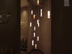 Art Deco-kroonluchter Moderne kunst Glaskroonluchter
