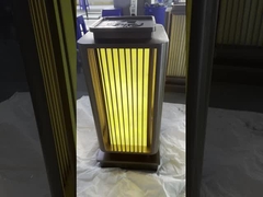Op maat gemaakte moderne luxe grote hoge plafond veelkleurig hangend glas kristal glas kandelaars voor