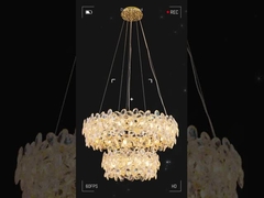 Moderne Mode Industriële Vintage Led Hangende Verlichting Pendel Licht Lamp Hotel Kristal Licht Nieuw St