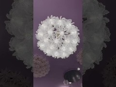 Contemporary Crystal Custom Design Lotus Flower Grote Kandelaar Hanglamp Licht Voor Hotel Lobby