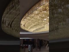 Hedendaagse ronde grote Spaanse marmeren koperen hanglamp