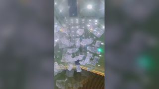 Op maat gemaakt hotellobby decoratief glazen hanglamp modern led-plafond