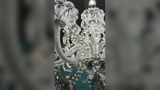Aangepaste moderne bladglas hanglampen Villa Hotel Lobby Project textuur gedraaid
