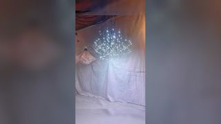 Bekijk: E14 LED kristallen hangende kroonluchterverlichting Verstelbare kleurtemperatuurshowcase