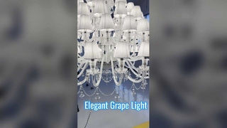 Luxe druivenhanglamp koperalbast