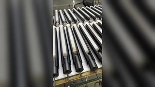 Luxe gouden glazen bladkroonluchter