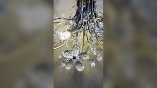 Gouden tak kroonluchter trap foyer licht