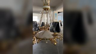 Elektrische Witte Glas LEIDENE Huishoudenschemerlamp Lotus Flower Shape 110V