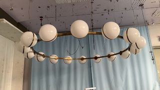LED-energiebesparende glazen hanglampen Eetkamer Restaurant Kroonluchter 25-30M2