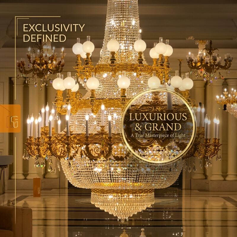 Custom Extra Large Gold Chandelier Copper Malachite Pendant Light For High Ceiling Hotel Lobby