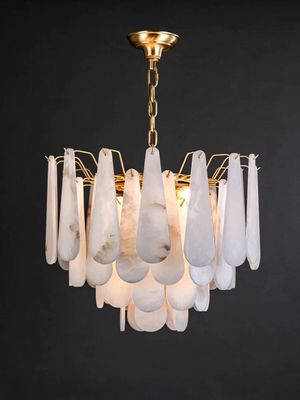 De minimalistische Moderne Decoratieve Kroonluchter van de Lampen80lm Albasten Steen