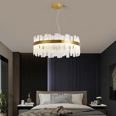 Met de hand gemaakte Gebarsten Glas en Crystal Pendant Lighting Modern Chandelier-Lichtenodm ISO9001