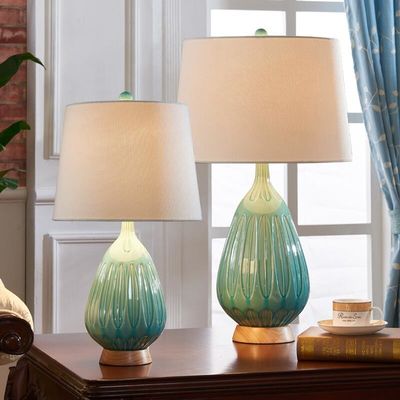 Huisdecoratie om Traditionele Ceramische Schemerlampen31w 41W E27 Lichtbron