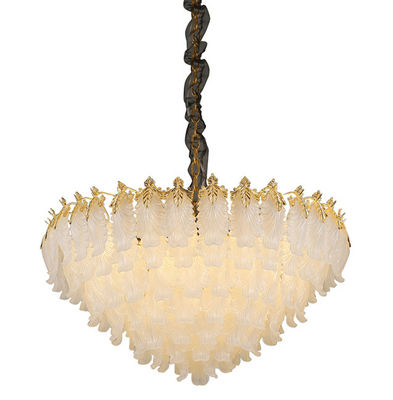 Villahotel Gouden Crystal Chandelier Pendant Light L52*H33cm AC85V aan 265V