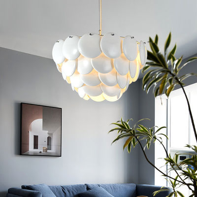 Witte Ceramische Lamp 8 van Ijzer Moderne Crystal Chandelier E14 aan 20m2