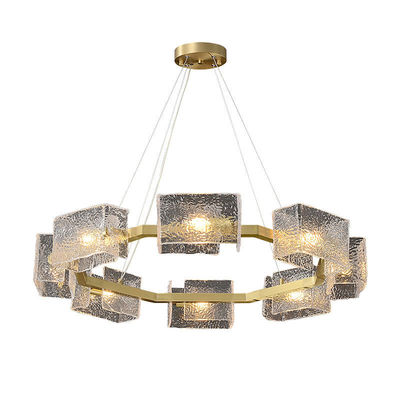 H65 van de het Waterrimpeling van Messings het Eigentijdse Moderne Decoratieve Lampen Glas Lichte Tricolor
