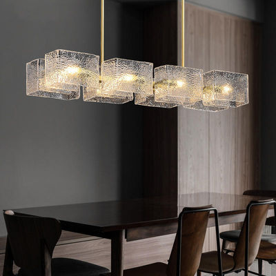 van de Ontwerperdecorative glass pendant van 3000k 6000k Moderne van het de Lichtenwater de Rimpelingsstijl