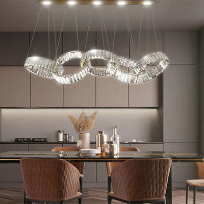 LEIDENE van plafondcrystal nimbus ring chandelier 99W Hoge Lagercapaciteit