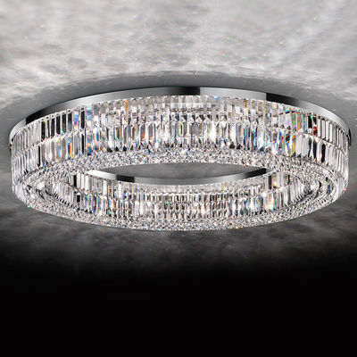Vierkante Ronde K9 Crystal Flush Mount Hoge plafonds kandelaars ODM