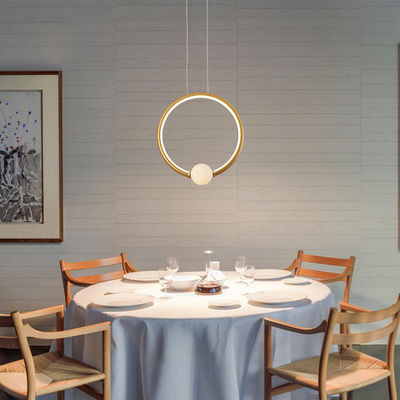 Van de lichtgewicht Eenvoudige LEIDENE van Ring Chandelier van het Keukeneiland Moderne de Lichten 19W 25w Tegenhangercirkel
