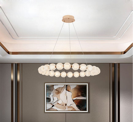 Tricolor Acrylic Ring LED Modern Hanger Light Pushbutton Schakelaar 10 tot 30m2