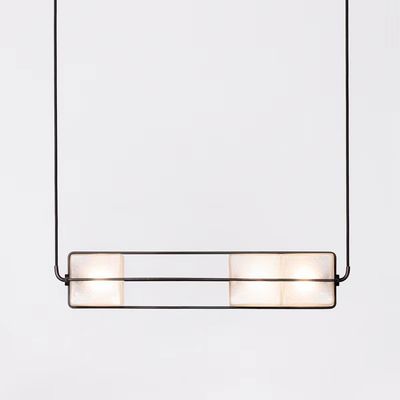 Crystal Sand White Led Plafondlichten 24W 48W 72W Bar Cafe Custom Hanglamp