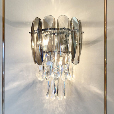 25*38cm Crystal Contemporary Bedroom Modern Wandlamp ODM Nordic Style