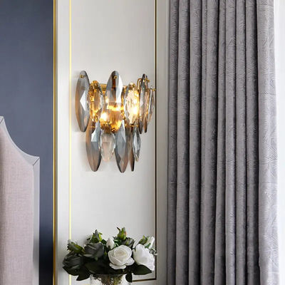 Woonkamerbed Modern Crystal Chandelier Wall Sconces Lights 25*16*33cm