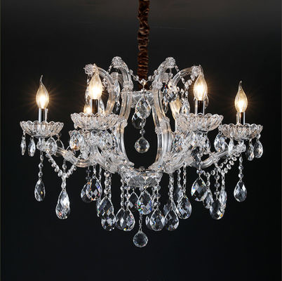 LEIDENE E14 Crystal Candle Chandelier 5 aan de Hoge Lichte Overbrenging van 10m2