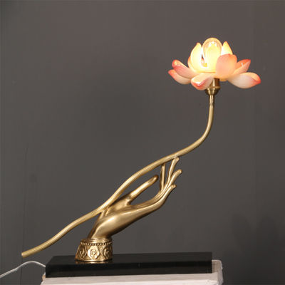 Elektrische Witte Glas LEIDENE Huishoudenschemerlamp Lotus Flower Shape 110V