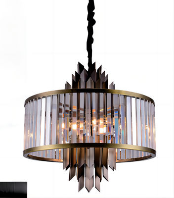 Energie - de Steunenaanpassing van besparingssmokey gray round crystal chandelier modern
