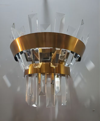 3000K - het Gouden Metaal Crystal Wall Lamp Interior Decoration van 6000K W8053
