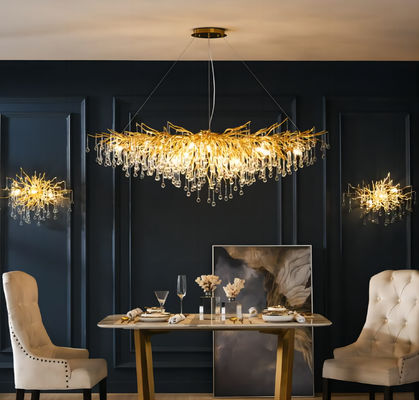 Licht van de G995lm/w het Moderne Crystal Chandelier Glass Water Drop Tegenhanger