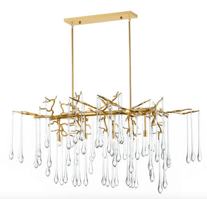 80 Moderne Crystal Chandelier Square Clear Glass de Dalingskroonluchter van CRI