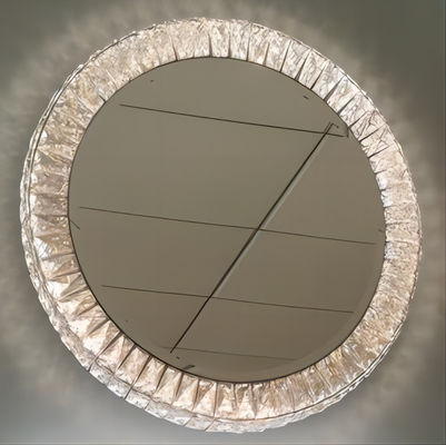 Spiegel roestvrij staal de HOOFD van Crystal Effect Mirror Crystal Vanity met Lichten