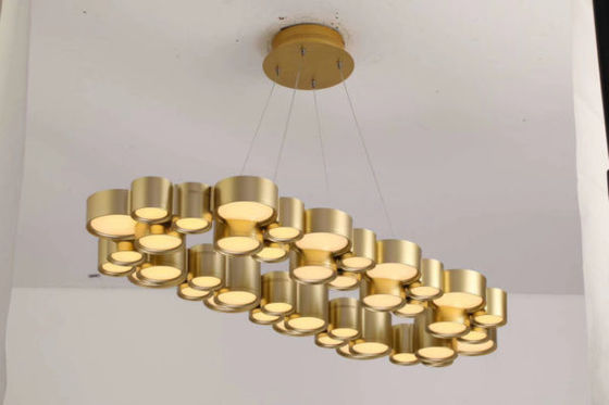 LED Acrylic Gold Resin Creatieve Kroonluchter Csutom Kleur 3000 - 6000K
